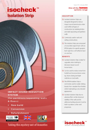 Isocheck Isolation Strip - Data Sheet v3.13
