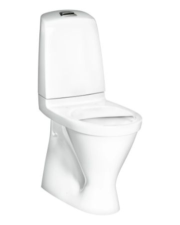 Gustavsberg Gulvstående Toaletter - Gulvtoalett Nautic 1546 S-Lås, Høy Modell, Hygienic Flush