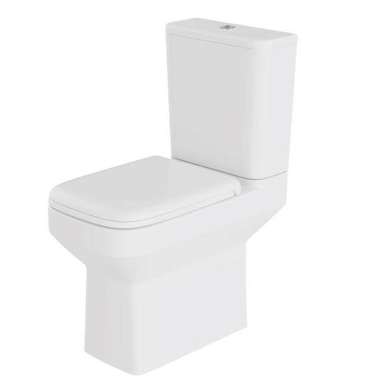 Zara Comfort Height Rimless WC Pan - Closed Coupled WC Pan