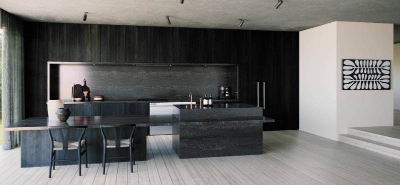 5810 Black Tempal - Engineered Mineral Surface