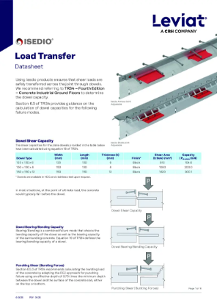 Isedio Load Transfer Datasheet