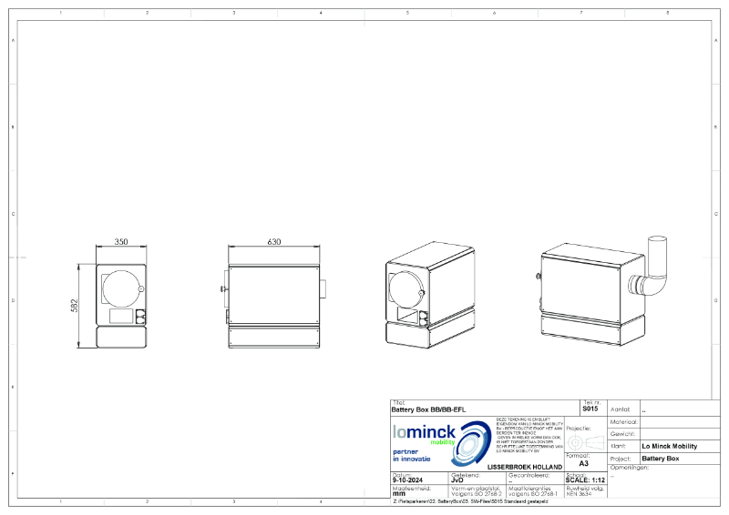 BatteryBox - single, frame