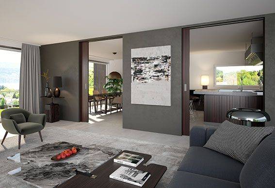 Junior 80 B Pocket (Sliding Door Hardware) - Sliding Door