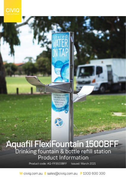 Aquafil® FlexiFountain 1500BFF Drinking Fountain and Bottle Refill Station