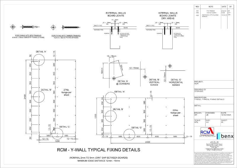 Board Fixing Guide - Y-WALL