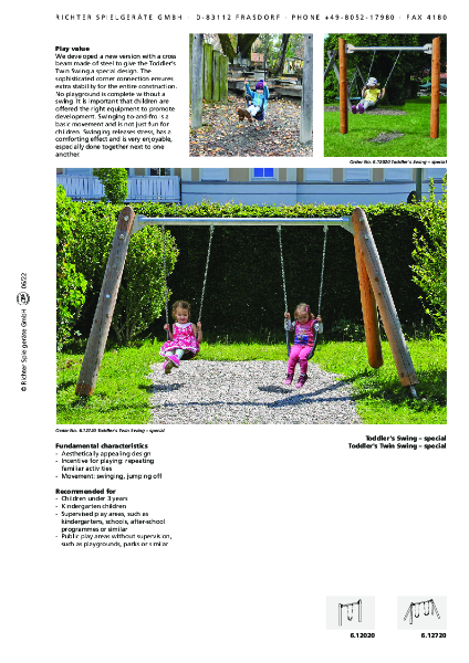 6.12020-6.12720 - Toddlers Swing Technical Data Sheets
