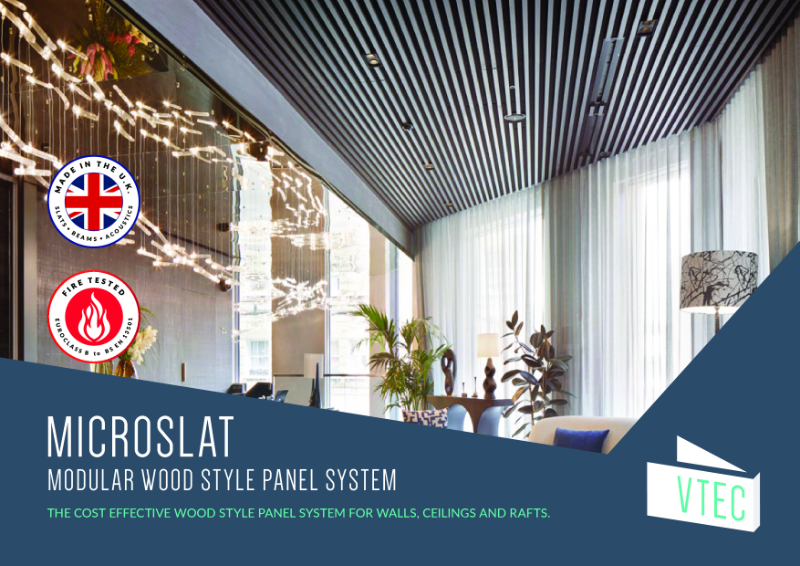 MicroSlat - Fire Rated Wall & Ceiling Panels - Specification Guide