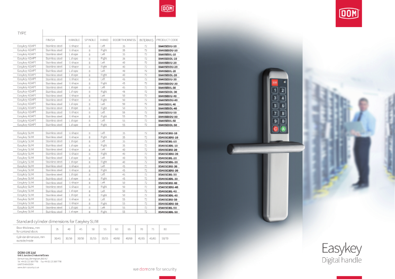 DOM EasyKey Digital Door Handle