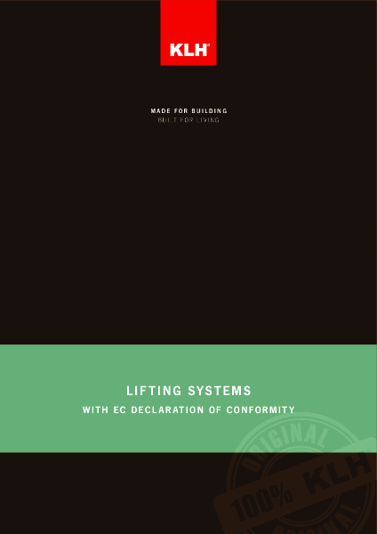 CLT Lifting Systems with EC Declaration of Conformity