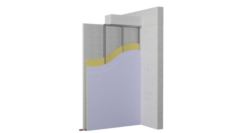 Hybrid Specwall HB004 (Acoustic & fire rated wall panel systems for internal separating walls) - Lightweight Concrete Panel