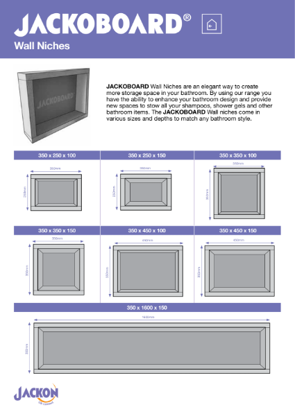 JACKOBOARD® - Wall Niches