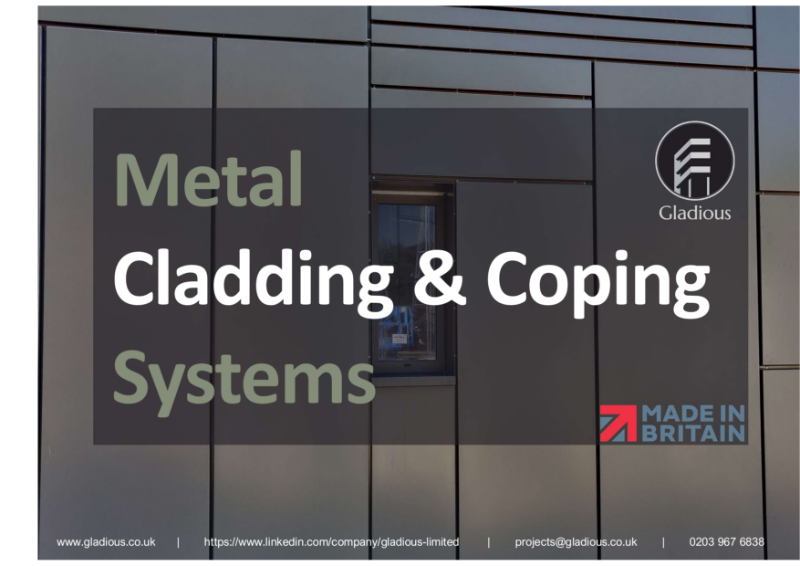 Gladious Metal Cladding GL1 and Coping GLC1 Systems