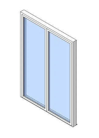 External Double Door, Fully Glazed Leaf