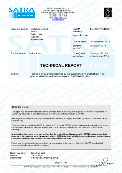 FLO0237764-1 UKAS Report - Final