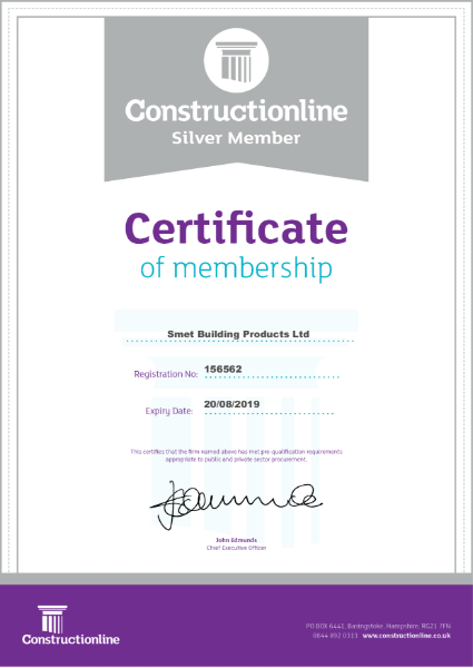 Constructionline Certificate