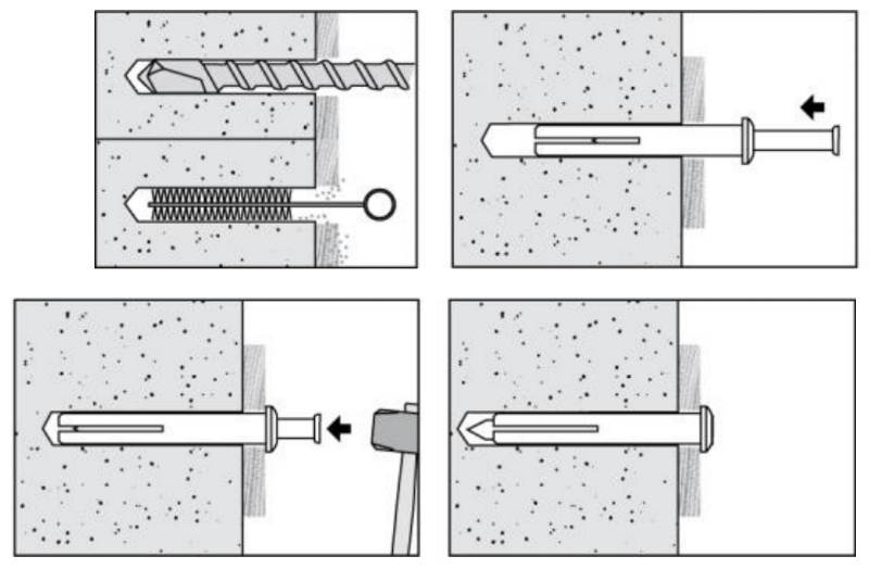 Pre-Assembled Zamak Drive Fixings - Hammer-in
