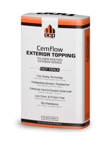 Cemflow Exterior Topping - Self-Smoothing Exterior Floor Topping