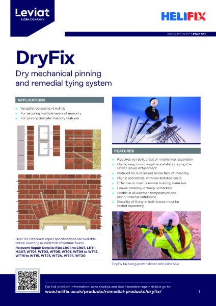 Leviat Helifix Product Sheet - DryFix