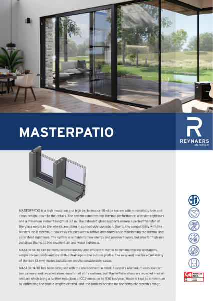 Aluminium Sliding Door System - MasterPatio Brochure