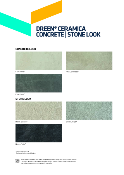 Dreen Ceramica Colour chart 6060