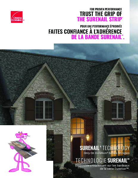 SureNail Homeowner Brochure