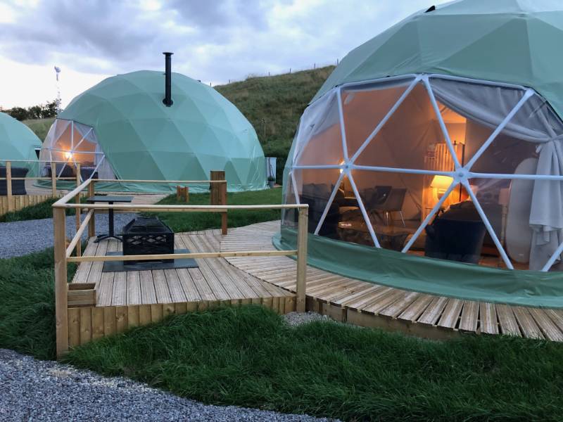 The Private Hill Glamping Pods | Commercial Non-Slip Decking Case study