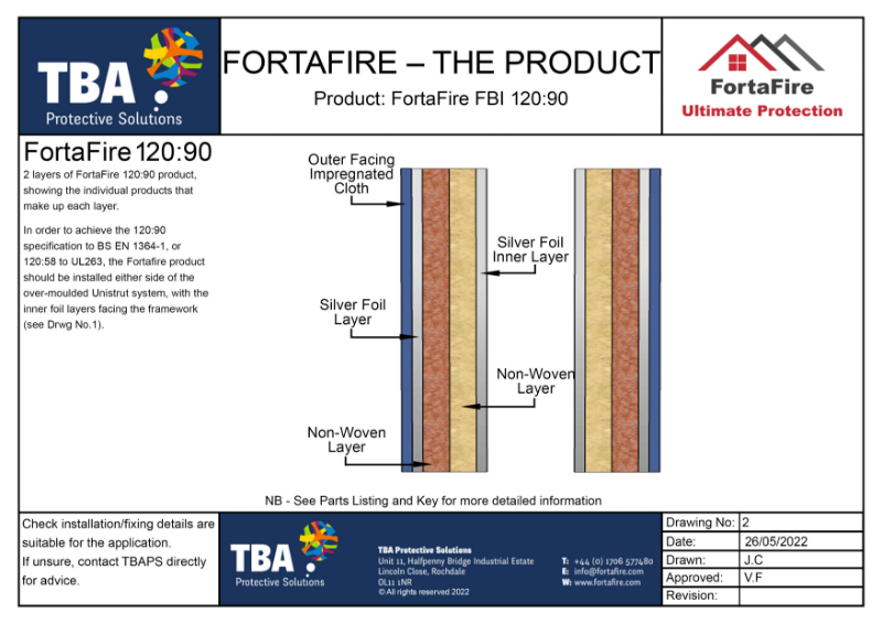 FortaFire Drawing No.2 - The Product