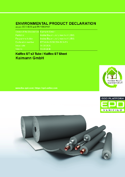 EPD for Kaiflex STs2 & Kaiflex ST Sheet