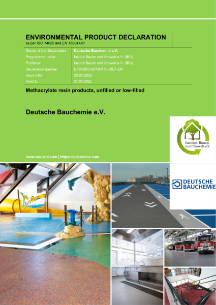 Environmental Product Declaration - (LiquiTEC) PMMA resin products EPD-DBC-20190116-IBE1-EN