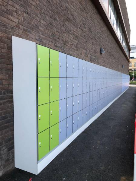 Outdoor Lockers at Wren Community Hub, Enfield