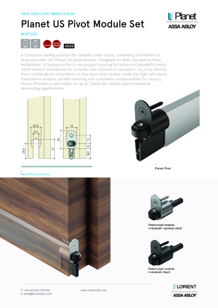 Planet US Pivot Module Set datasheet