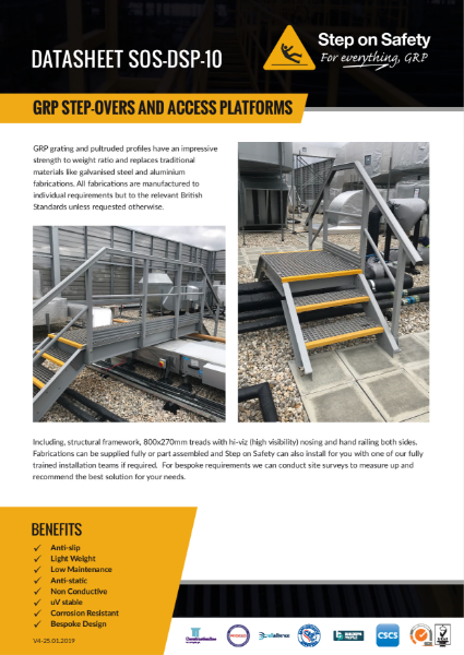 GRP Access Platforms and Step Overs