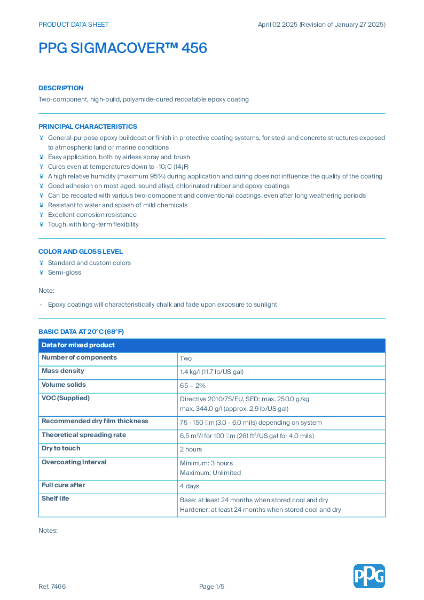 PPG SIGMACOVER™ 456