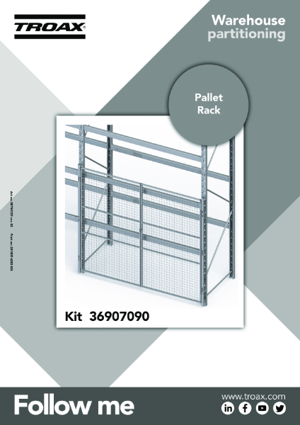 Mesh Warehouse Partition - pallet rack