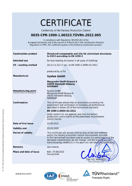 Systea Declaration of Performance LE-04 for MOD-1