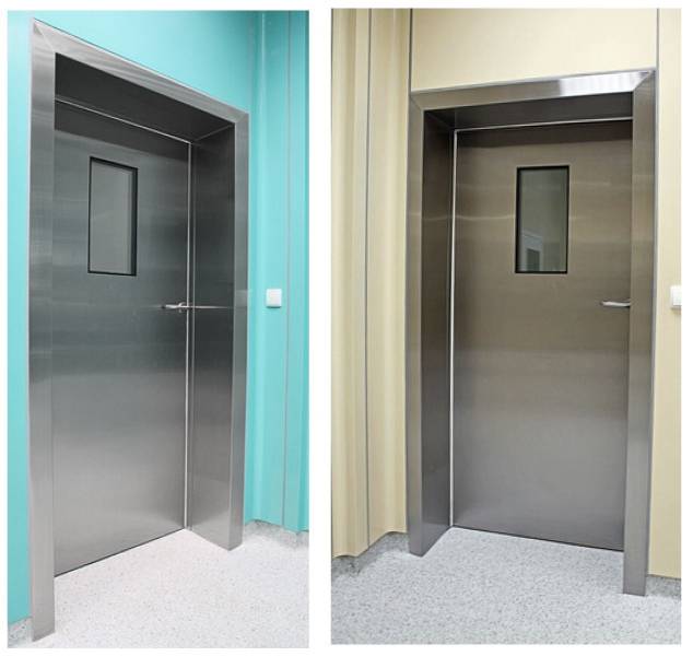 Sanidor Inox - Insulated Monobloc Hinged Hygiene Doors  (Stainless Steel)