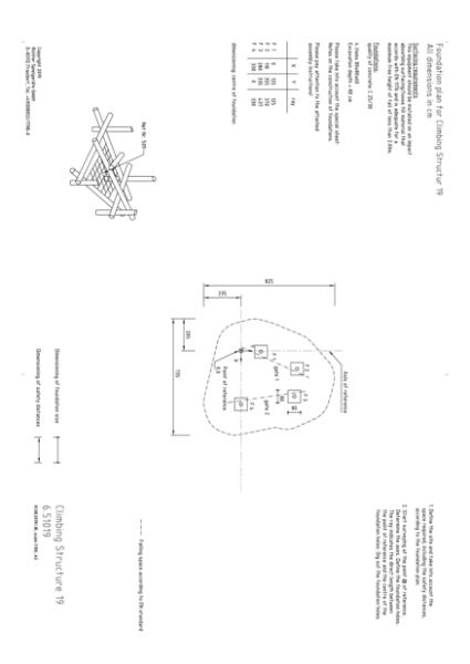 6.51019 - Climbing Structure 19 - Foundation Instructions