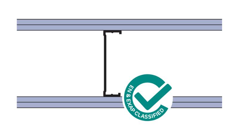 Siniat Single Frame Metal Stud Partition CS14Y-212dB