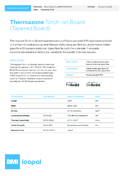 Thermazone Torch On Insulation (Tapered)