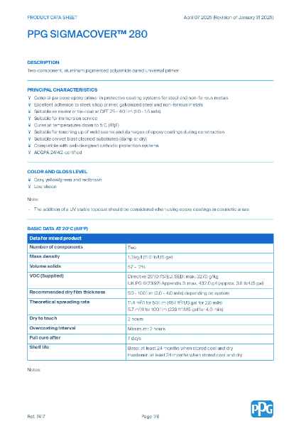 PPG SIGMACOVER™ 280