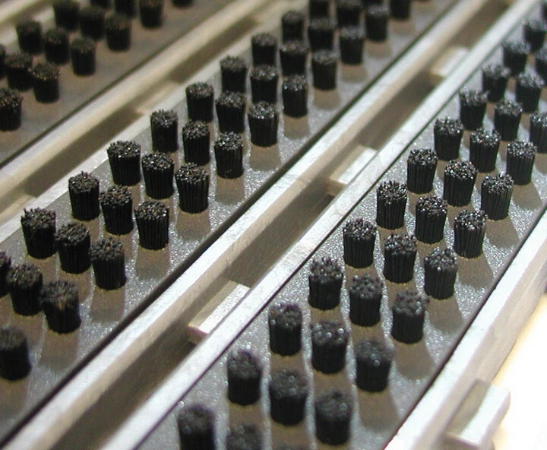 Gulvmiljø-produkter - Entre silver 17mm sorte børster