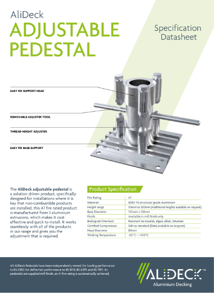 AliDeck Adjustable Pedestal