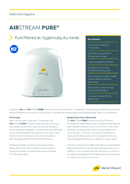 Airstream Pure Spec Sheet