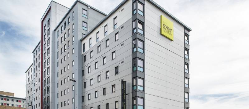 St Mary's Student Accommodation, Southampton. Featuring Deceuninck 5000 Series and Decoroc 4 sided colour