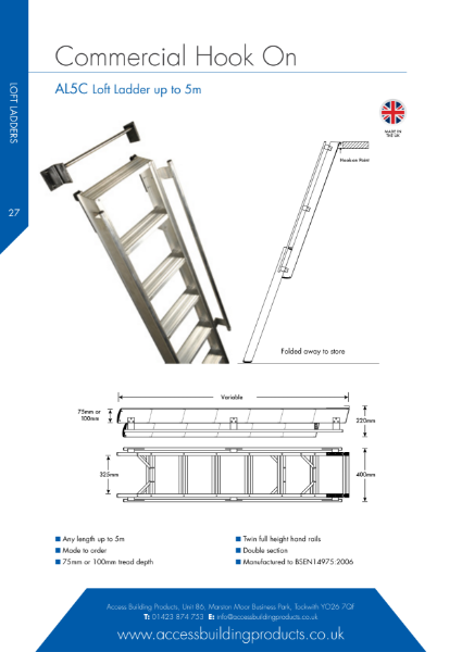 AL5C Commercial ladder [Hook on]