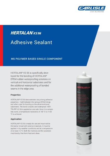 HERTALAN® KS 96 Adhesive Sealant Technical Data Sheet
