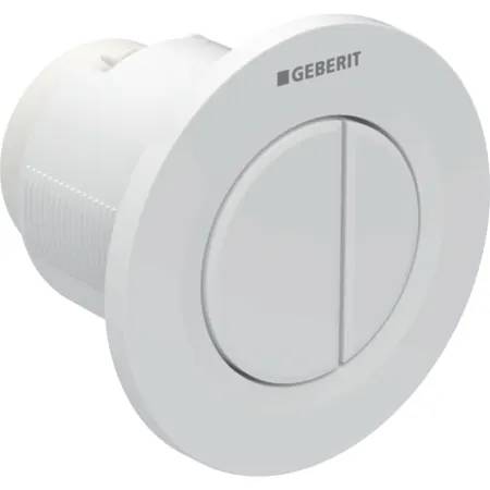Geberit Type 01 remote flush actuation, pneumatic, round, for dual flush, concealed actuator
