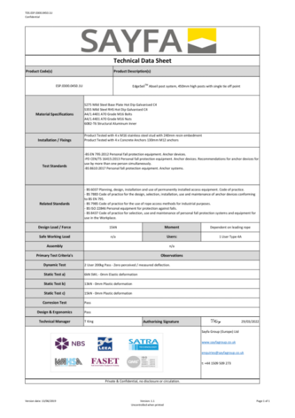 Technical Data Sheet- ESP.0300.0450.1U