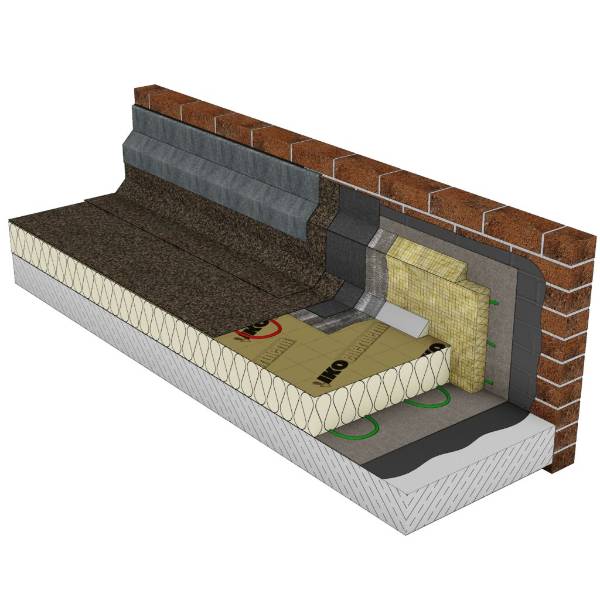 Flame-Free Reinforced Bituminous Membrane (Felt) Roofing System - IKO ULTRA Mach Two - Flat roofing system