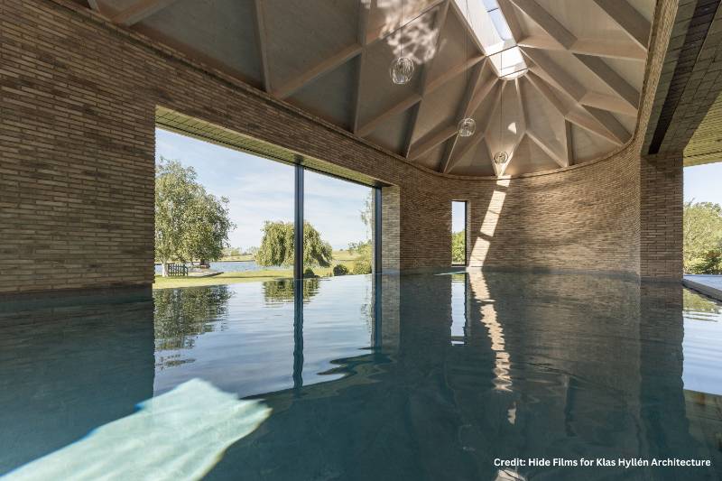 AHU is the beating heart of this contemporary, architect designed pool house